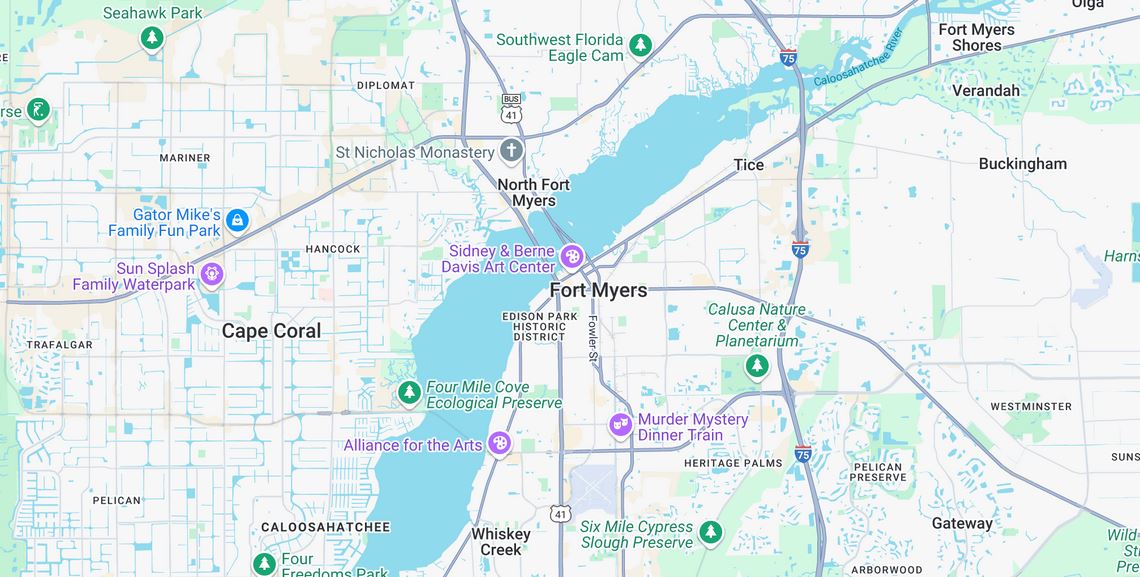 ft myers map of service area the law offices of robert wayne pearce pa